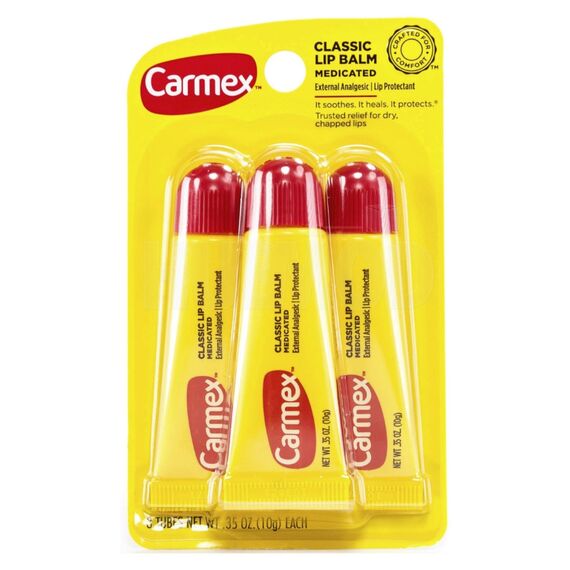 CARMEX 3-pack Tubes (Classic lip balm) Набір бальзамів для губ, image 