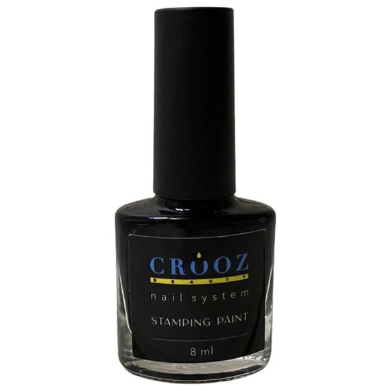 CROOZ Лак для стемпінгу Чорний, 8 мл, №: Чорний, image _ab__is.image_number.default