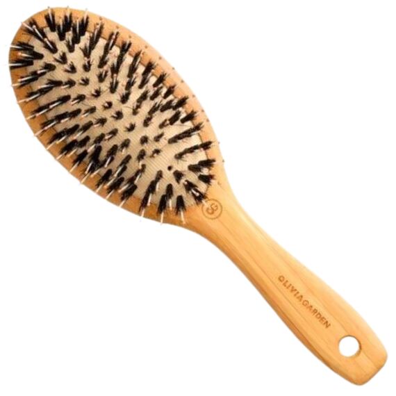 OLIVIA GARDEN Щітка для волосся бамбукова Touch Detangle COMBO S, image 