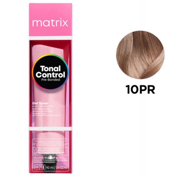 MATRIX Tonal Control Pre-Bonded Gel Tone Кислотний гелевий тонер 10PR, дуже світлий блондин перламутровий рожевий, 90 мл, Об'єм: 90 мл, Відтінок: 10PR, image 