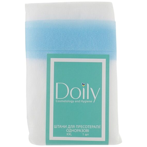 DOILY Штани для пресотерапії на зав'язці L/XL зі спанбонду(1 шт/пач) Колір: білий, Розмір: L/XL, Кількість: 1 шт, Колір: Білий, image 