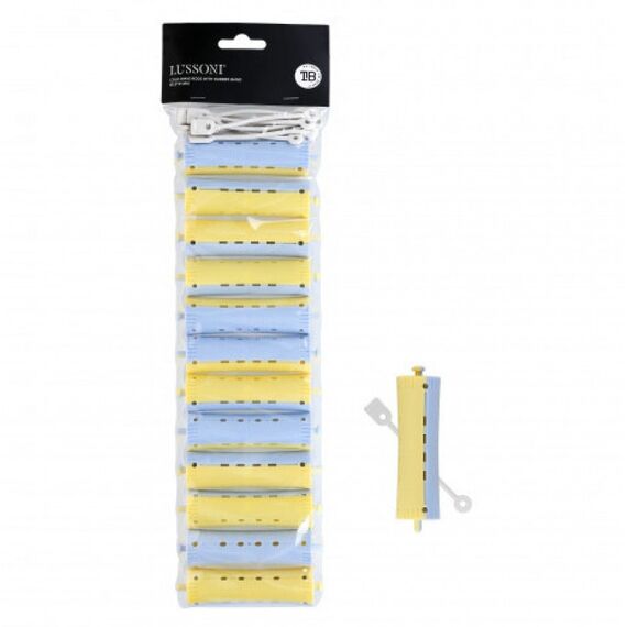 LUSSONI Cold-Wave Rods With Rubber Band Бігуді-коклюшки (12 шт/уп),  D22*91 мм, image 