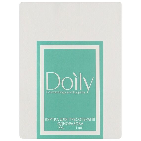 DOILY Куртка для пресотерапії з поясом  XXL зі спанбонду (1 шт/пач) Колір: білий, Розмір: XXL, Кількість: 1 шт, Колір: Білий, image 