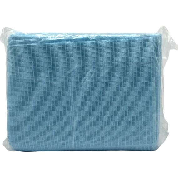 FORTIUS PRO Серветка-нагрудник медична тришарова 33х41 см (50шт/пач) Колір: блакитний, image 