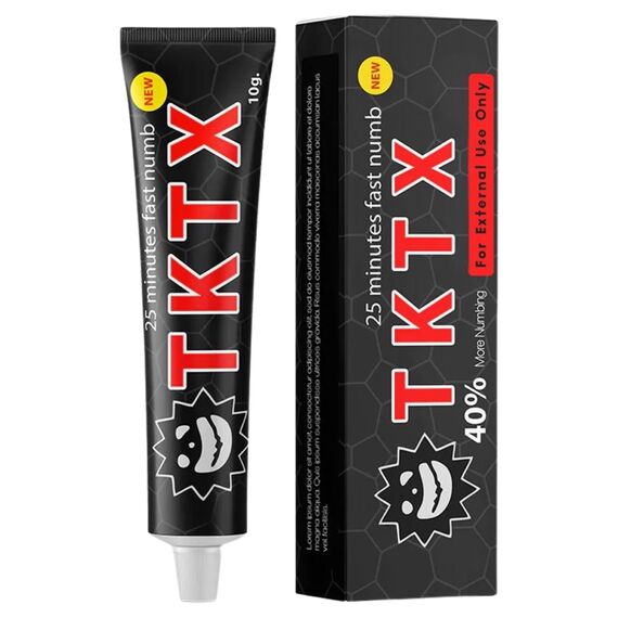TKTX Крем анестетик Black 40% (для тривалої роботи), 10 г, image 