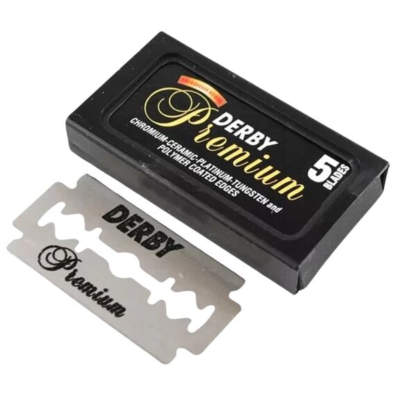 DERBY Леза двосторонні Premium, 5 шт, image 