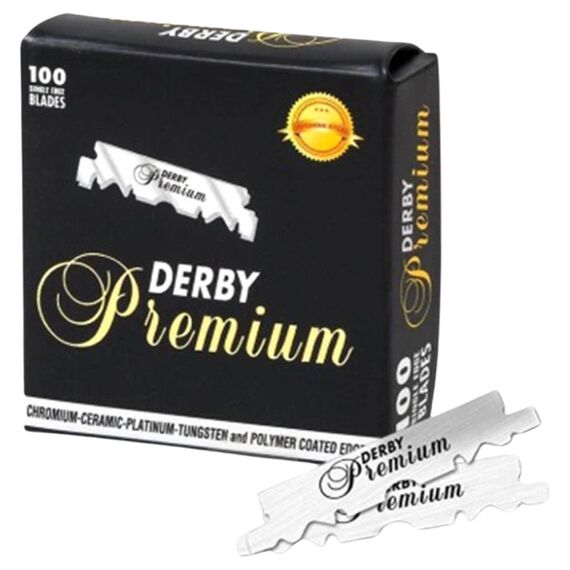 DERBY Half Blades Леза односторонні Premium, 100 шт, image _ab__is.image_number.default