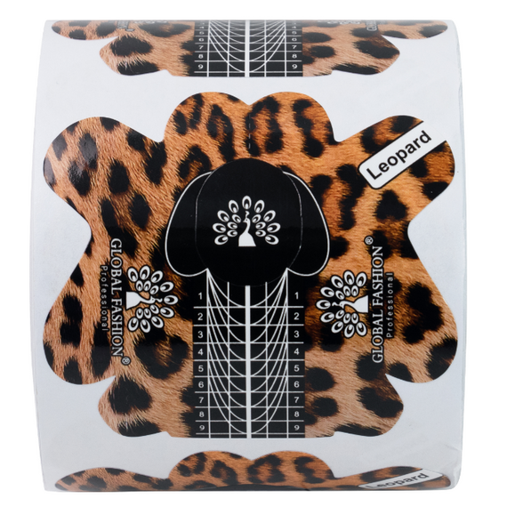 GLOBAL FASHION Форми для нарощення Леопард, 10 шт, image 