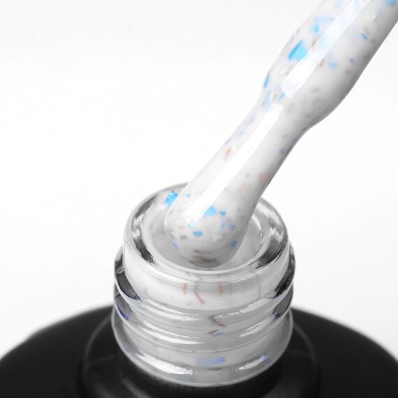 KOMILFO Potal Base P008 (молочний з блакитно-золотою поталлю), 8 мл, Відтінок: P008, Об'єм: 8 мл, image _ab__is.image_number.default