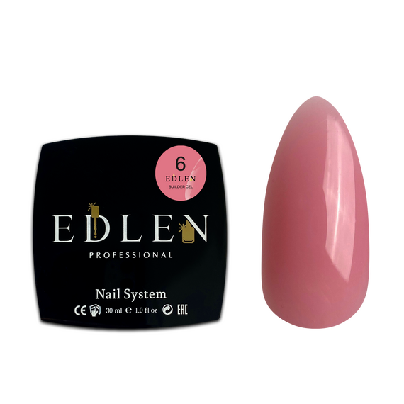 EDLEN Builder Gel №06 Гель для нарощування, 30 мл, Об'єм: 30 мл, Колір: 006, image 