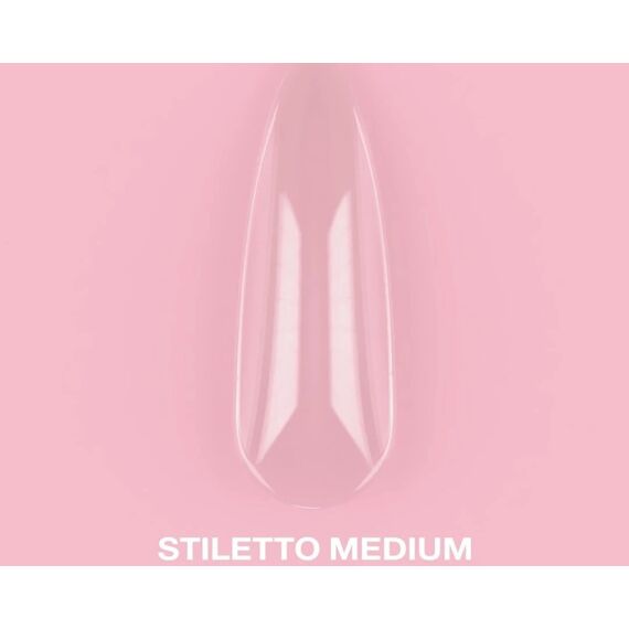 LUNA Gel Tips Stiletto Medium Гелеві тіпси, 500 шт, Кількість: 500 шт, Форма: Stiletto Medium, image 