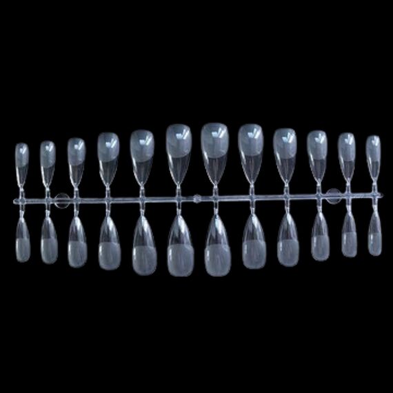 EDLEN New Formula Гелеві тіпси для нарощування Almond (мигдаль), 24 шт, Кількість: 24 шт, Форма: Мигдаль, image 