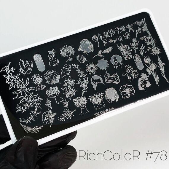 RICHCOLOR Пластина для стемпінгу - 078, №: 078, image 