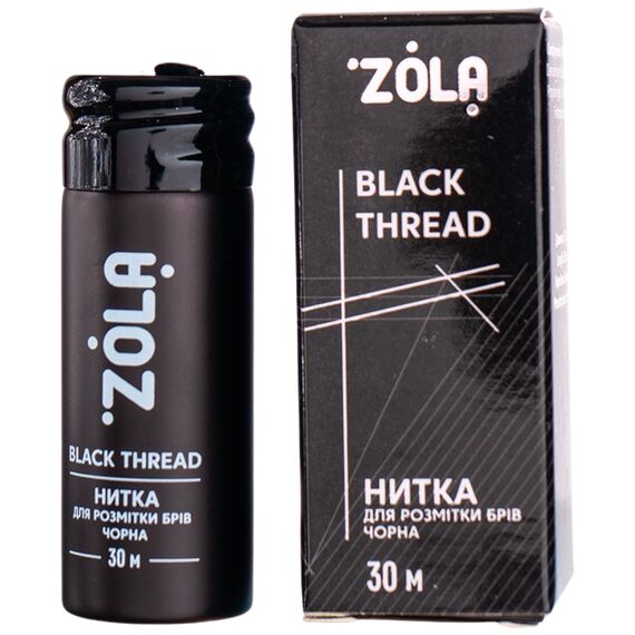 ZOLA Нитка для розмітки брів (чорна), 30 м, image 