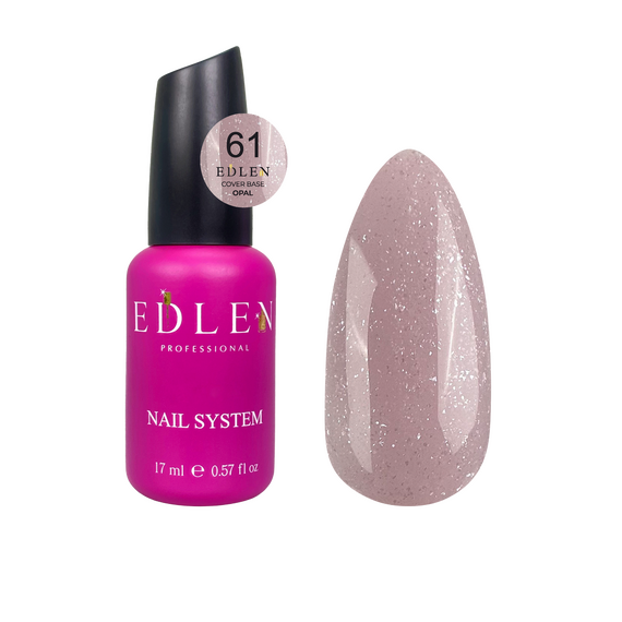 EDLEN Cover Base Камуфлююча база №61 Opal, 17 мл, Відтінок: 061, Об'єм: 17 мл, image 