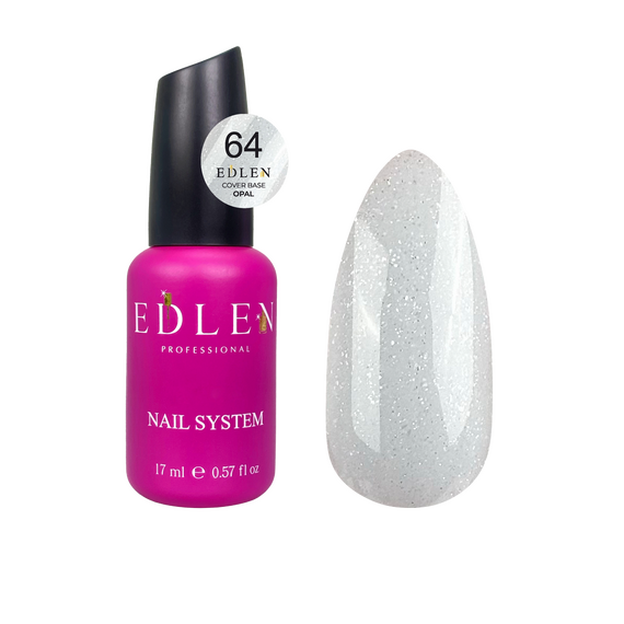 EDLEN Cover Base Камуфлююча база №64 Opal, 17 мл, Відтінок: 064, Об'єм: 17 мл, image 