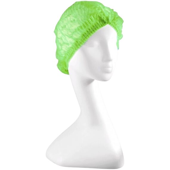 САНОРМА Шапочки одноразові зі спанбонду Зелені, 100 шт, image 