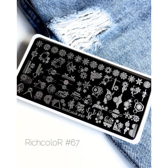 RICHCOLOR Пластина для стемпінгу - 067 New Year, №: 067, image 