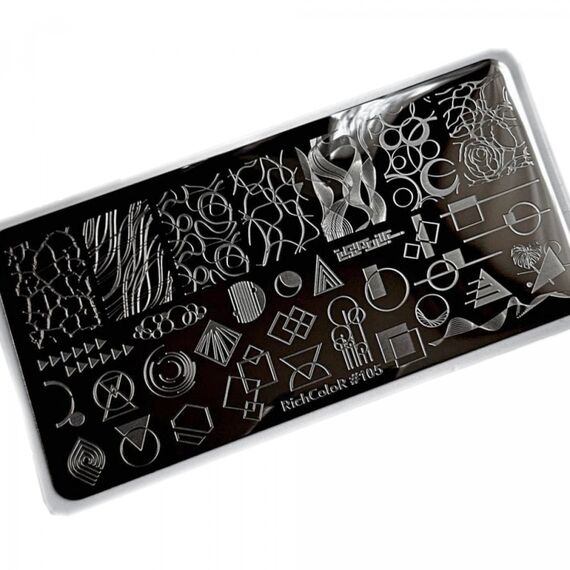 RICHCOLOR Пластина для стемпінгу - 105, №: 105, image 