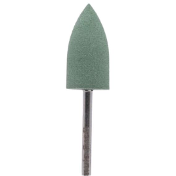 FORMULA PROFI Фреза полірувальник Конус гострий, зелена - 240, Колір : Зелений, image 