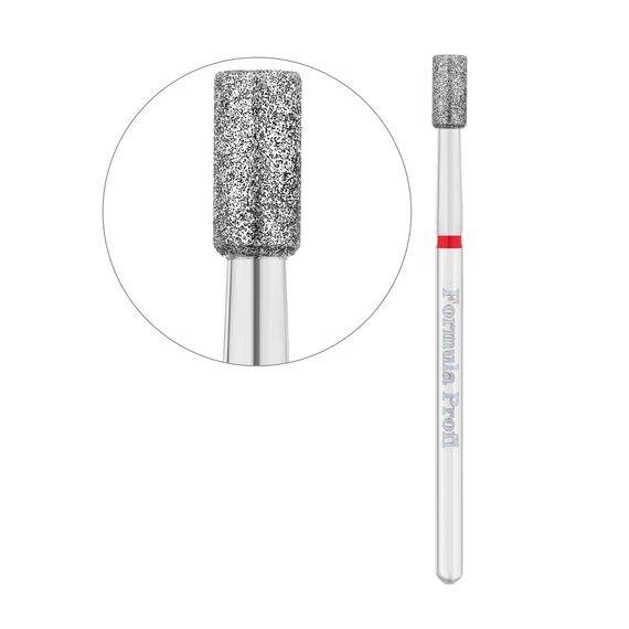 FORMULA PROFI Фреза алмазна циліндр червоний діаметр 3,3 мм, Колір : Червоний, Діаметр: 3,3 мм, image 