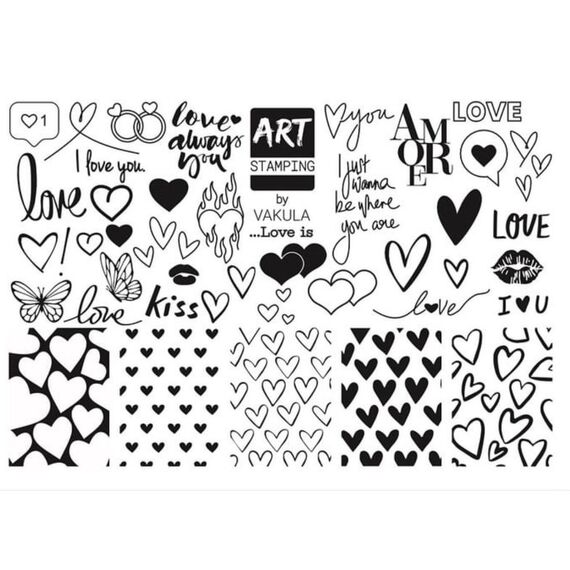 ART Stamping Пластина для стемпінгу Love is... (mini), image _ab__is.image_number.default