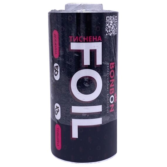 BONBON Фольга для мелірування з тисненням 12 см, 50 м (13 мк), image 