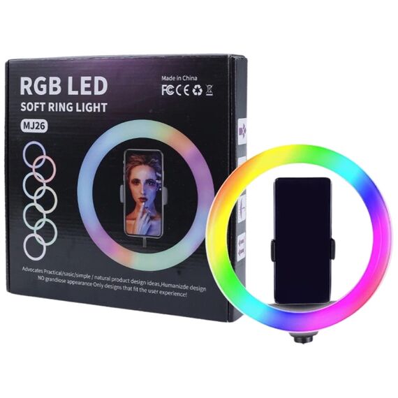 M.P. Лампа кільцева RGB LED Soft Ring Light MJ26, image _ab__is.image_number.default