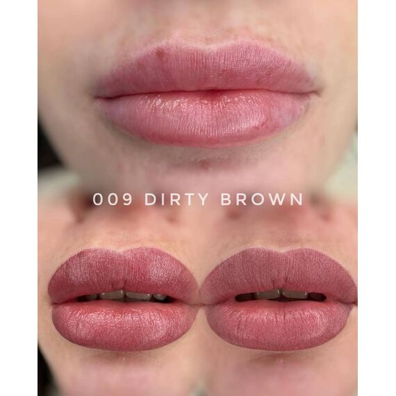 LIK Lips 009 Dirty Brown Пігмент для перманентного макіяжу, 5 мл, Об'єм: 5 мл, Колір: 009 Dirty Brown, image _ab__is.image_number.default