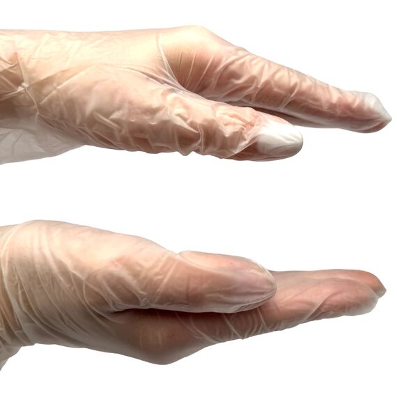 SAFE TOUCH  Рукавички вінілові Прозорі (М), 1 пара, Розмір: M, Кількість: 1 пара, Колір: Прозорий, image _ab__is.image_number.default