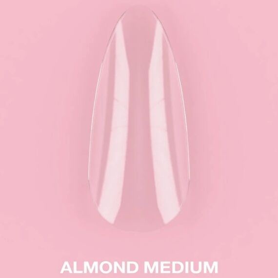 LUNA Gel Tips Almond Medium Гелеві тіпси, 500 шт, Кількість: 500 шт, Форма: Medium Almond, image 