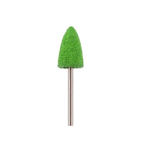 Фреза для педикюру композит зелена пуля велика (конус) 13 мм - b100G, image 