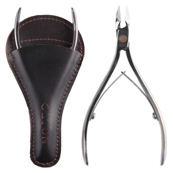 OLTON Щипці для шкіри, модель L (11-14 мм) + чохол (шкіра), image 