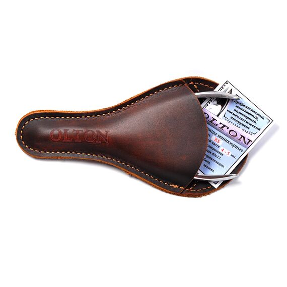 OLTON Щипці для шкіри, модель XS (5 мм) + чохол (шкіра), Довжина ріжучої частини: 5-6 мм, image _ab__is.image_number.default