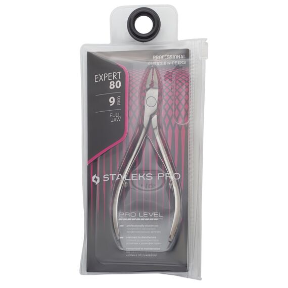 STALEKS PRO Expert 80 Кусачки професійні для шкіри 9 мм - NE-80-9, Довжина ріжучої частини: 9 ± 1 мм, image _ab__is.image_number.default