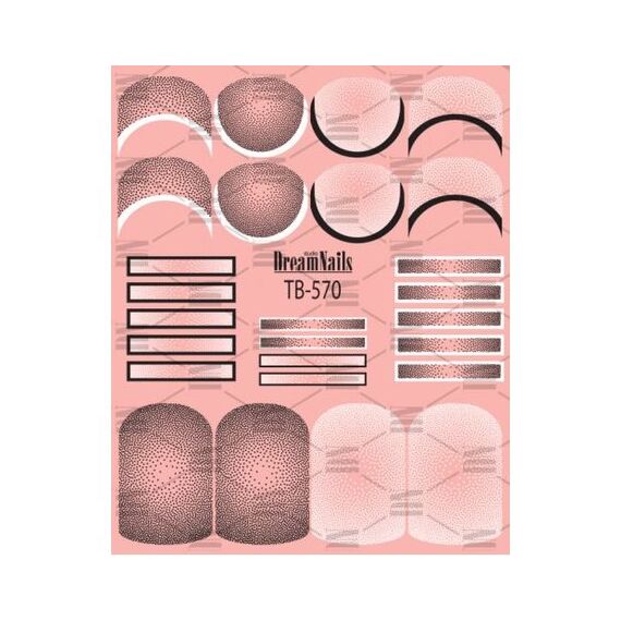 Dream Nails Слайдер-дизайн для нігтів TB-570, image 