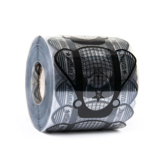 STARLET PROFESSIONAL Форми для нарощення нігтів муха, прозоро-чорні, 300 шт, Кількість: 300 шт, image 