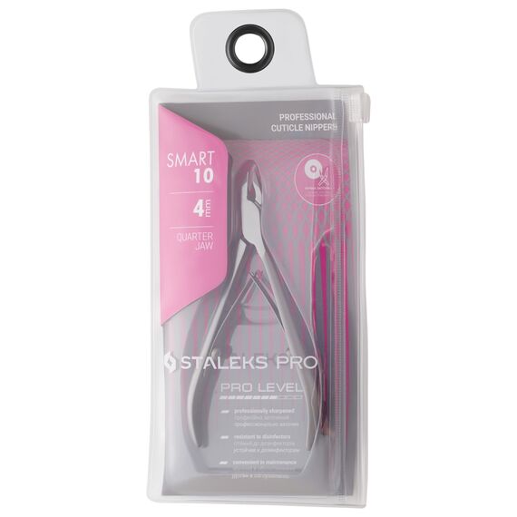 STALEKS PRO Smart 10 Кусачки для шкіри 4 мм - NS-10-4, Довжина ріжучої частини: 4±1 мм, image _ab__is.image_number.default