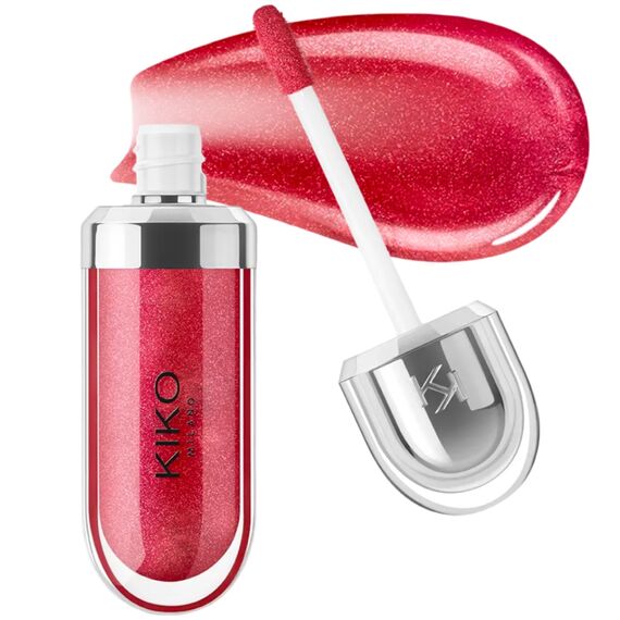 KIKO 3d Hydra Lipgloss Пом'якшувальний блиск для губ 16 Iridescent Ruby, Об'єм/вага: 6,5 мл, Відтінок: 16 Iridescent Ruby, image 