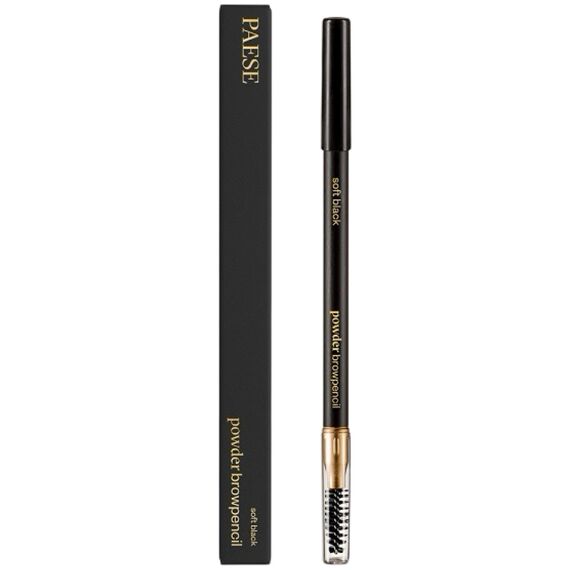 PAESE Пудровий олівець для брів (Soft Black) Powder Brow Pencil, image 