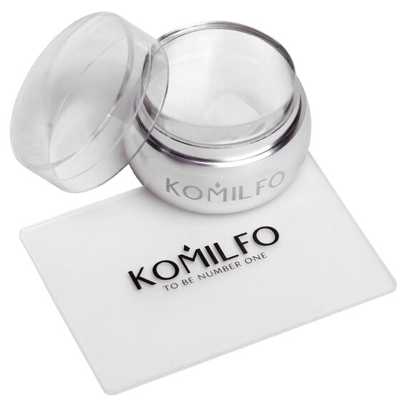KOMILFO Штамп та скрапер (прозорий), image 