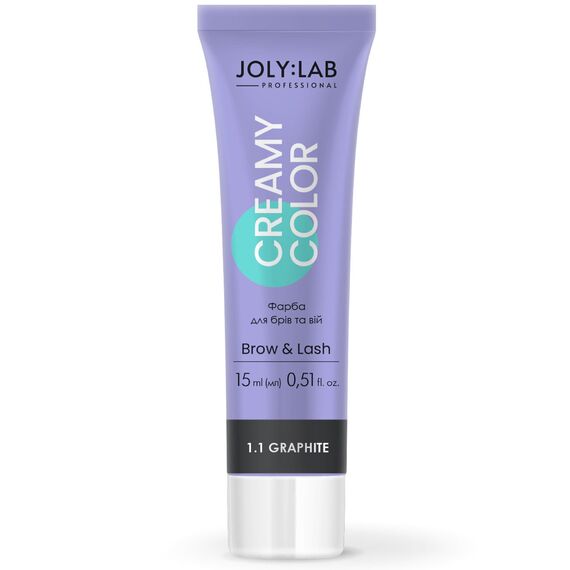 JOLY:LAB Creamy Color Фарба для брів та вій графітова, 15 мл, Об'єм: 15 мл, Колір: Графіт, image _ab__is.image_number.default