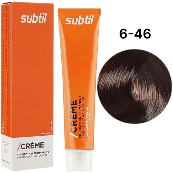 SUBTIL Creme Стійка крем-фарба для волосся 6-46 Темний блондин мідний червоний, 60 мл, image 