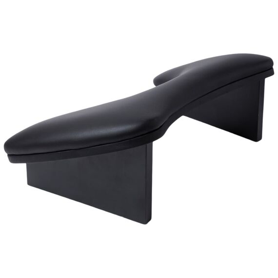 TOTAL BEAUTY Підлокітник для манікюру фігурний на ніжках ДСП Black, image 