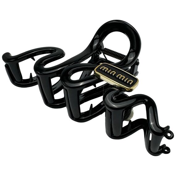 Краб для волосся велика змійка чорна, 1 шт, image 