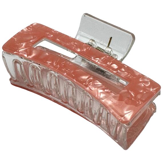 Краб для волосся великий мармуровий прямокутний, 1 шт, image _ab__is.image_number.default