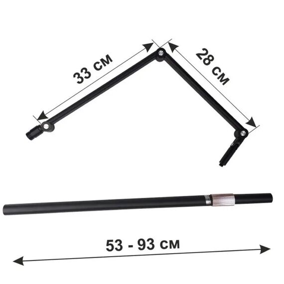 S. P. Smart Moonlight M2X Лампа підлогова безтіньова з тримачем для телефона, чорна, image _ab__is.image_number.default