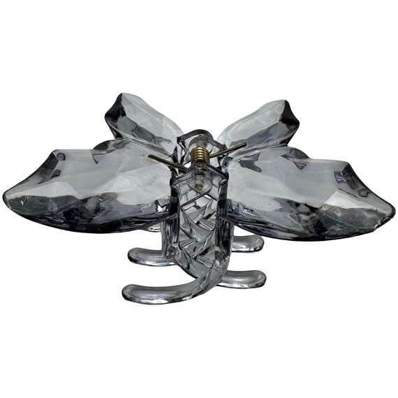 Краб для волосся великий метелик кришталевий,1 шт, image 