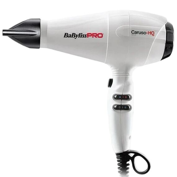 BABYLISS PRO Фен CARUSO-HQ IONIC 2400W, білий (BAB6970WIE), image 