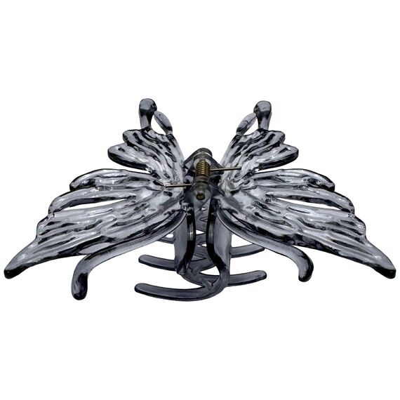 Краб для волосся великий метелик напівпрозорий,1 шт, image 